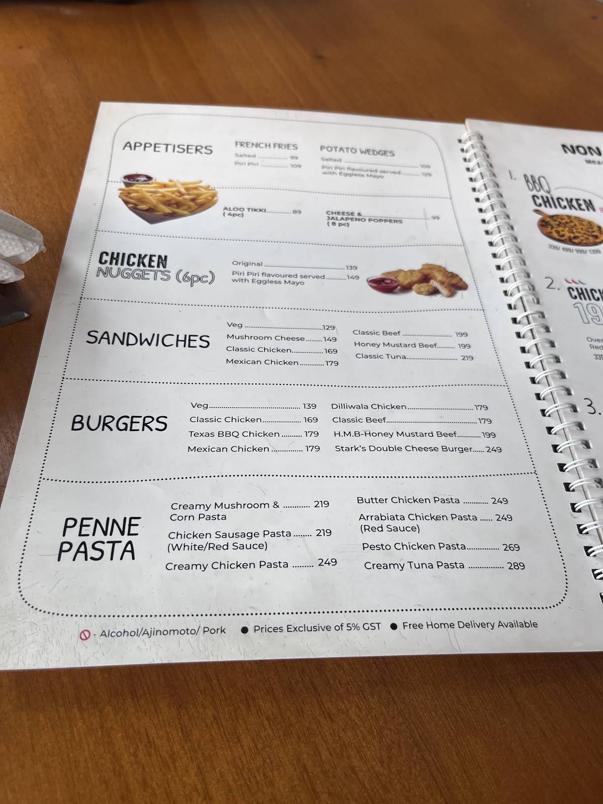 Sijis Pizza Street menu