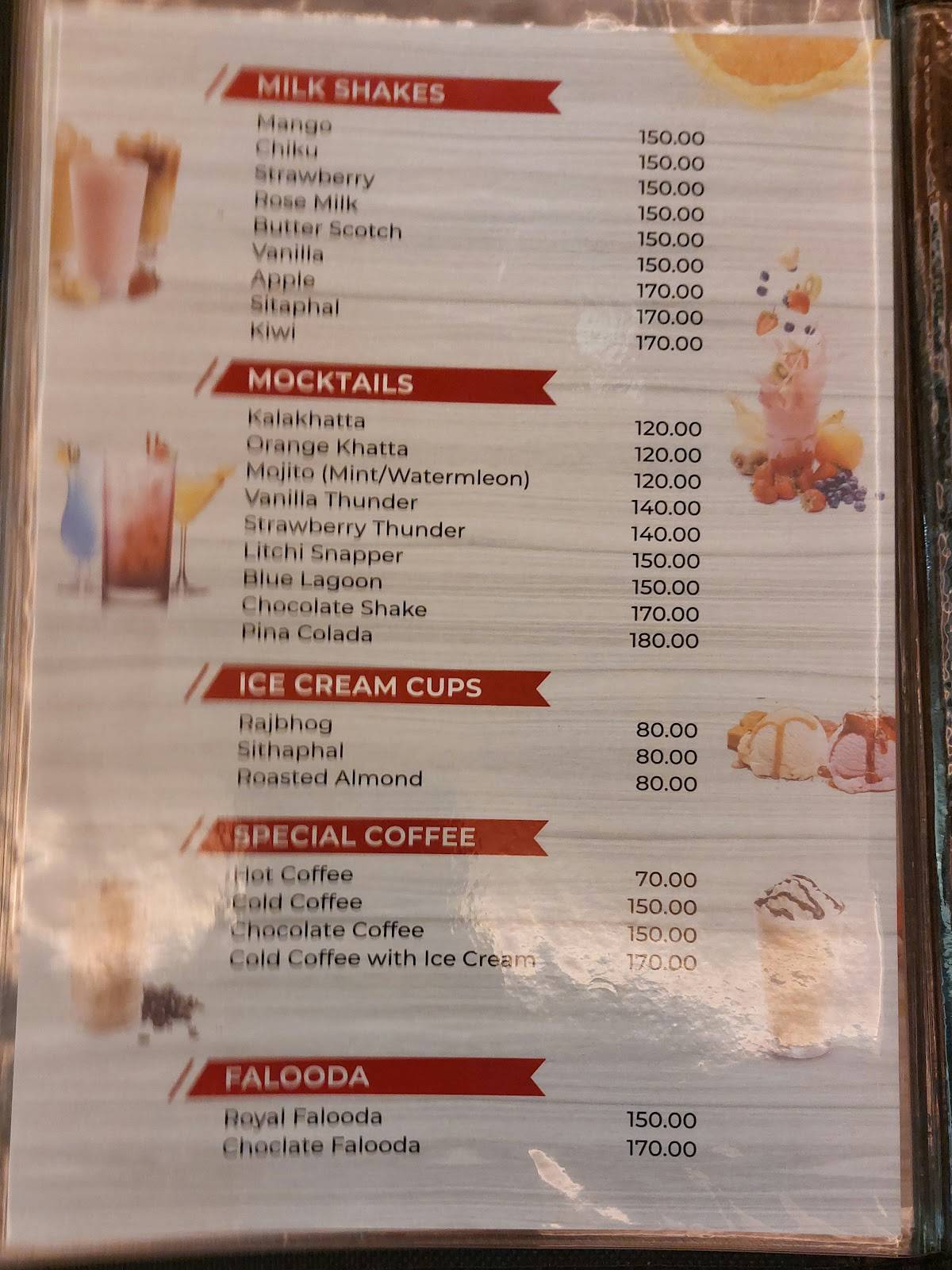 Sips N Bites menu