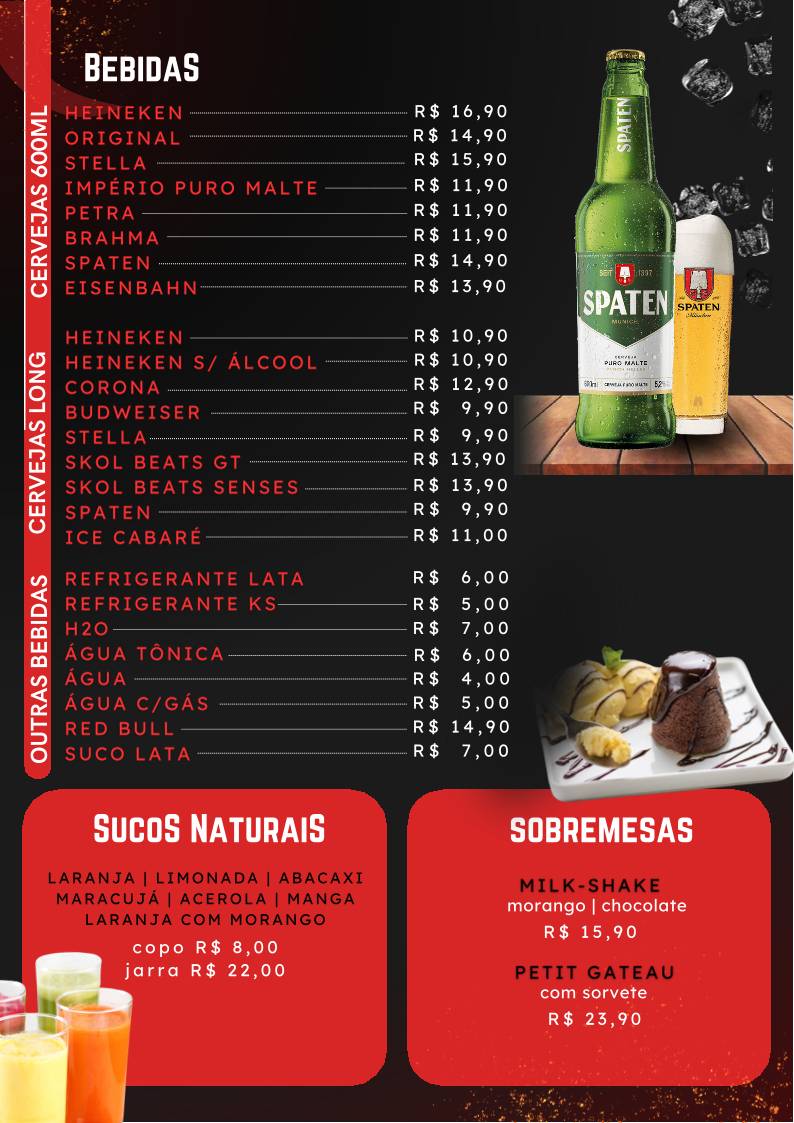 Siri Bar cardápio