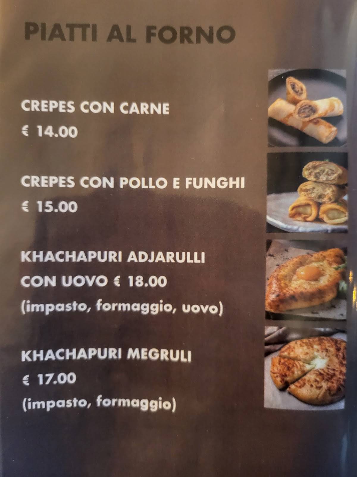 Menu di Ararat ristorante