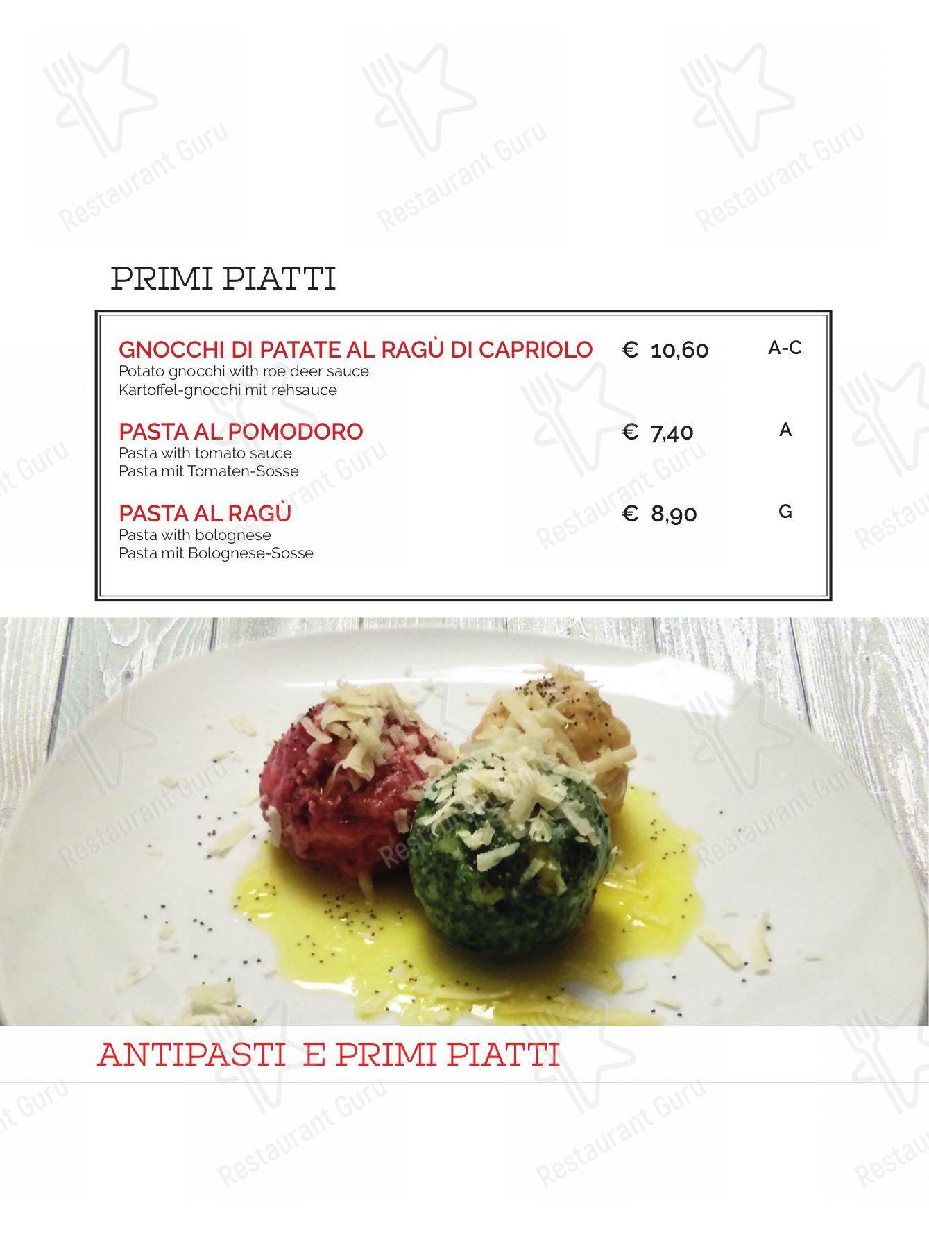 Menu di SKIBAR SAPPADA RISTORANTE PIZZERIA HAMBURGERIA GOURMET asporto - Takeaway Menu