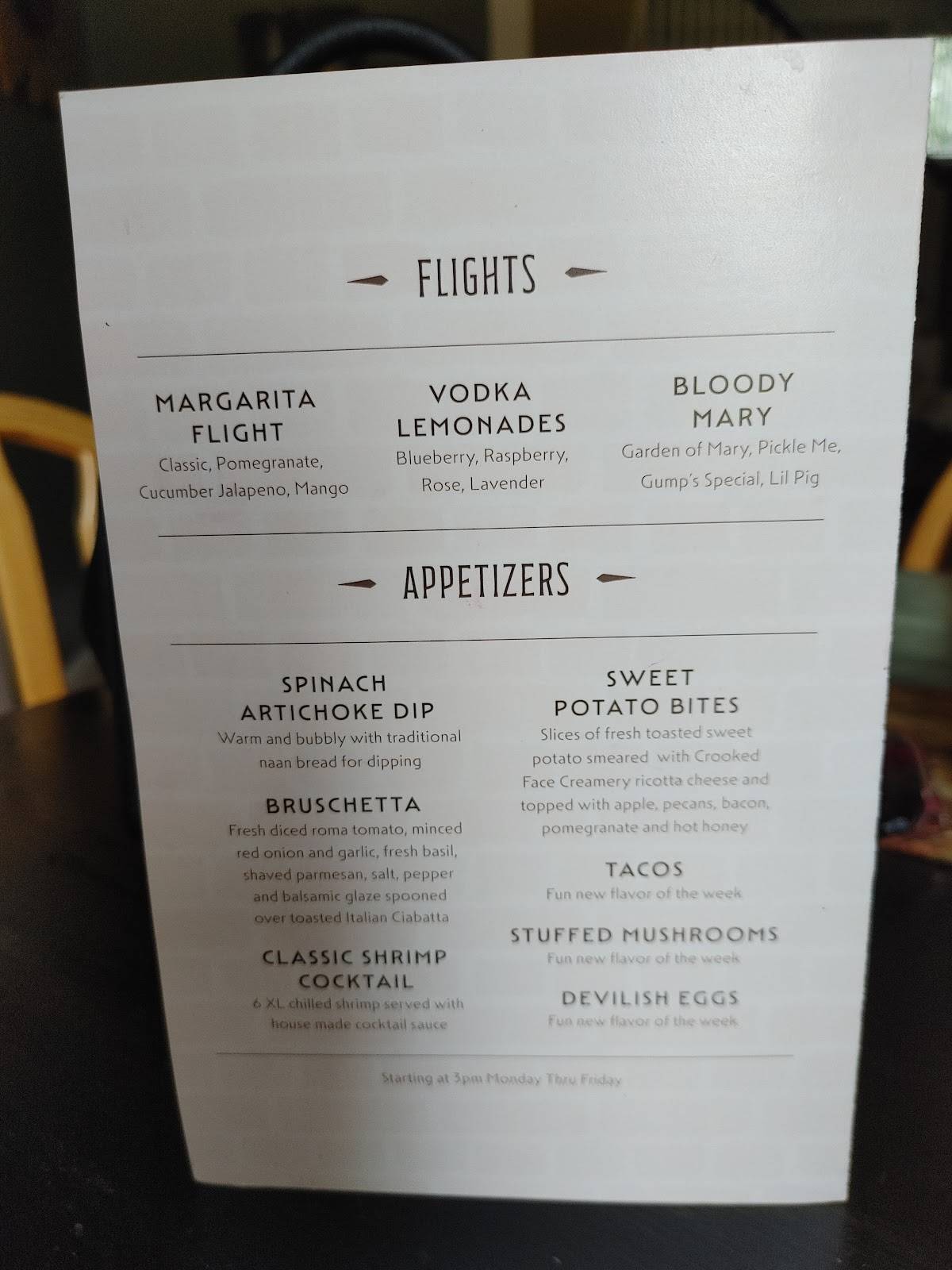 Menu at Brick House Kitchen restaurant, Skowhegan