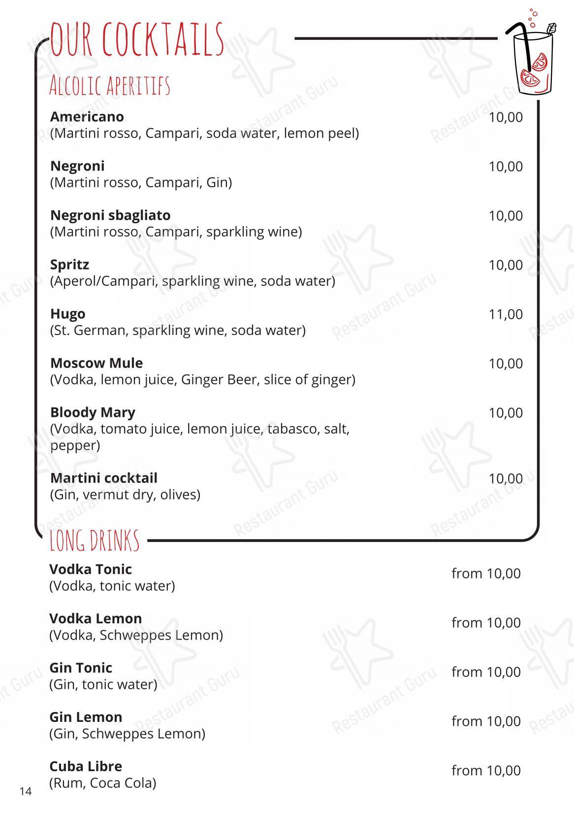 菜单 per Smart Kook Bar in Milano