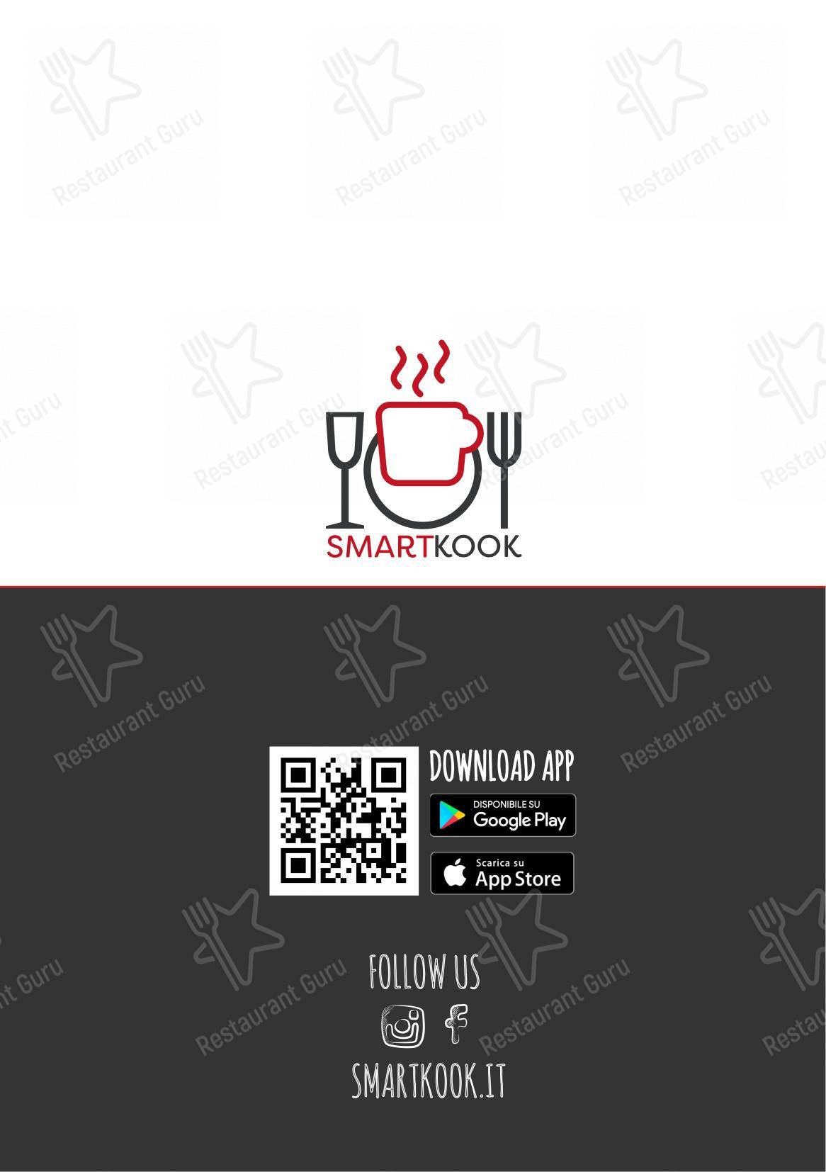 Menu di Smart Kook Bar - 菜单
