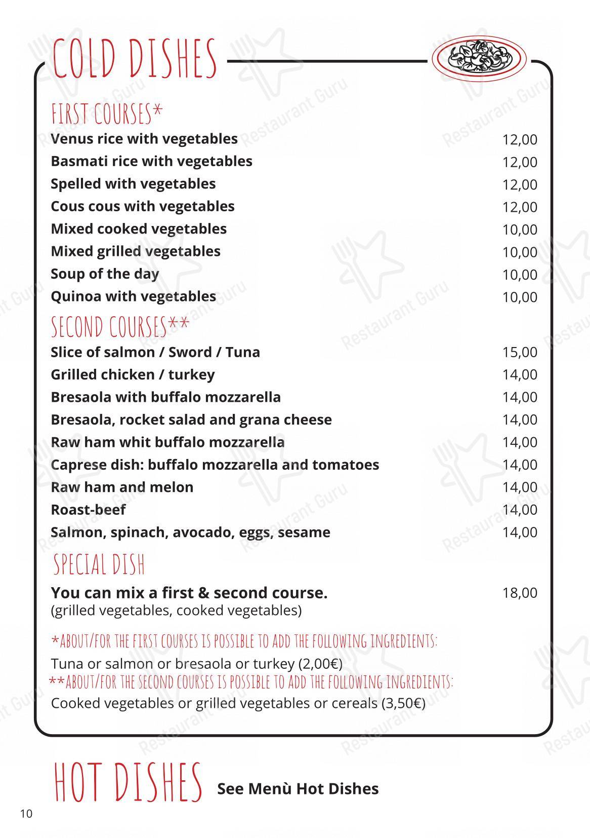 Menu di Smart Kook Bar - Основное меню