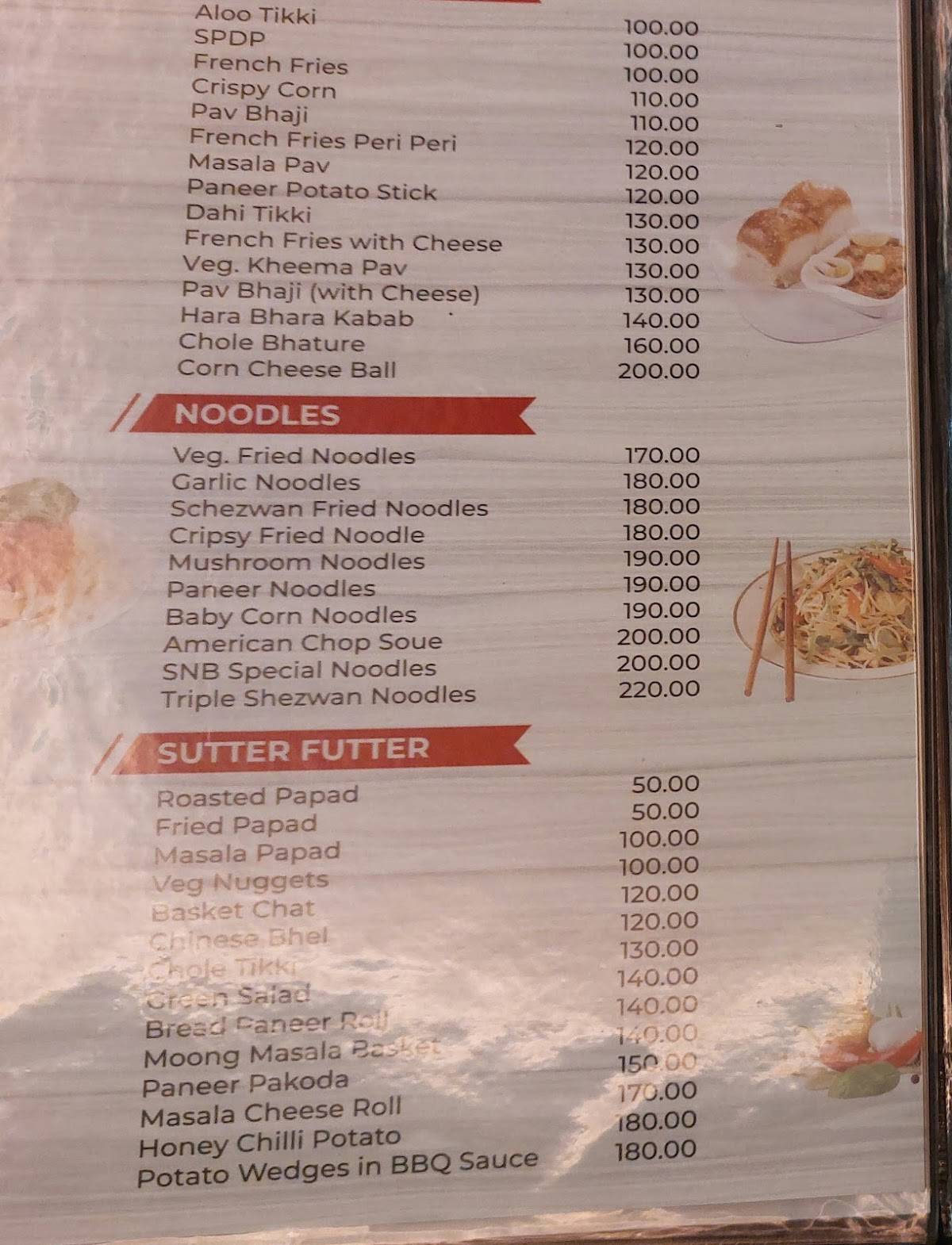 Sips N Bites menu