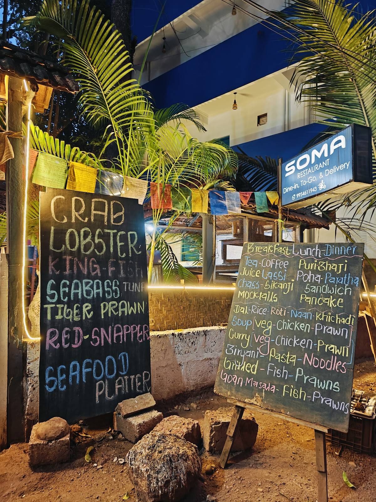 Soma Santripti Restaurant menu