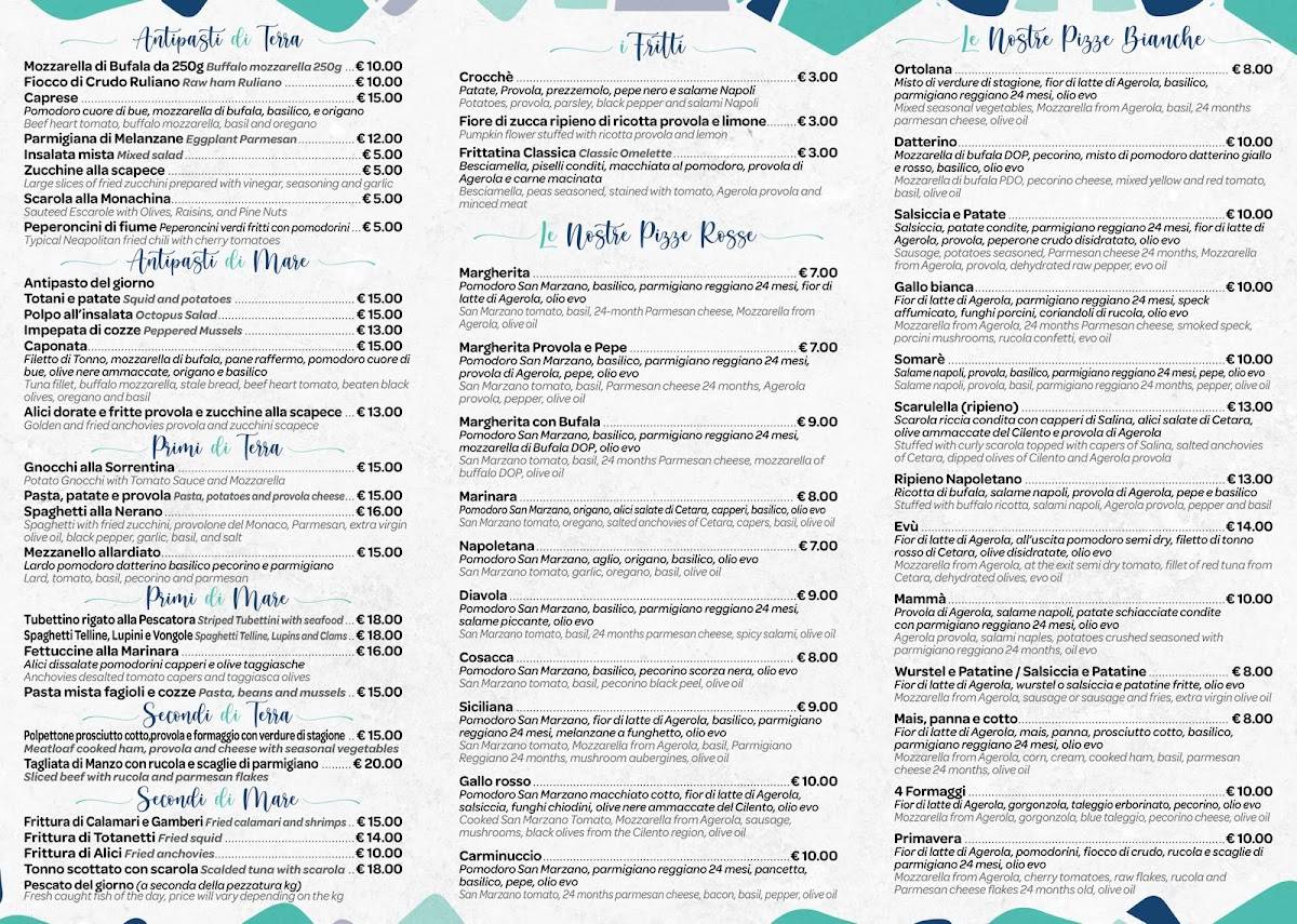 Menu di Somarè Pizzeria e Trattoria 