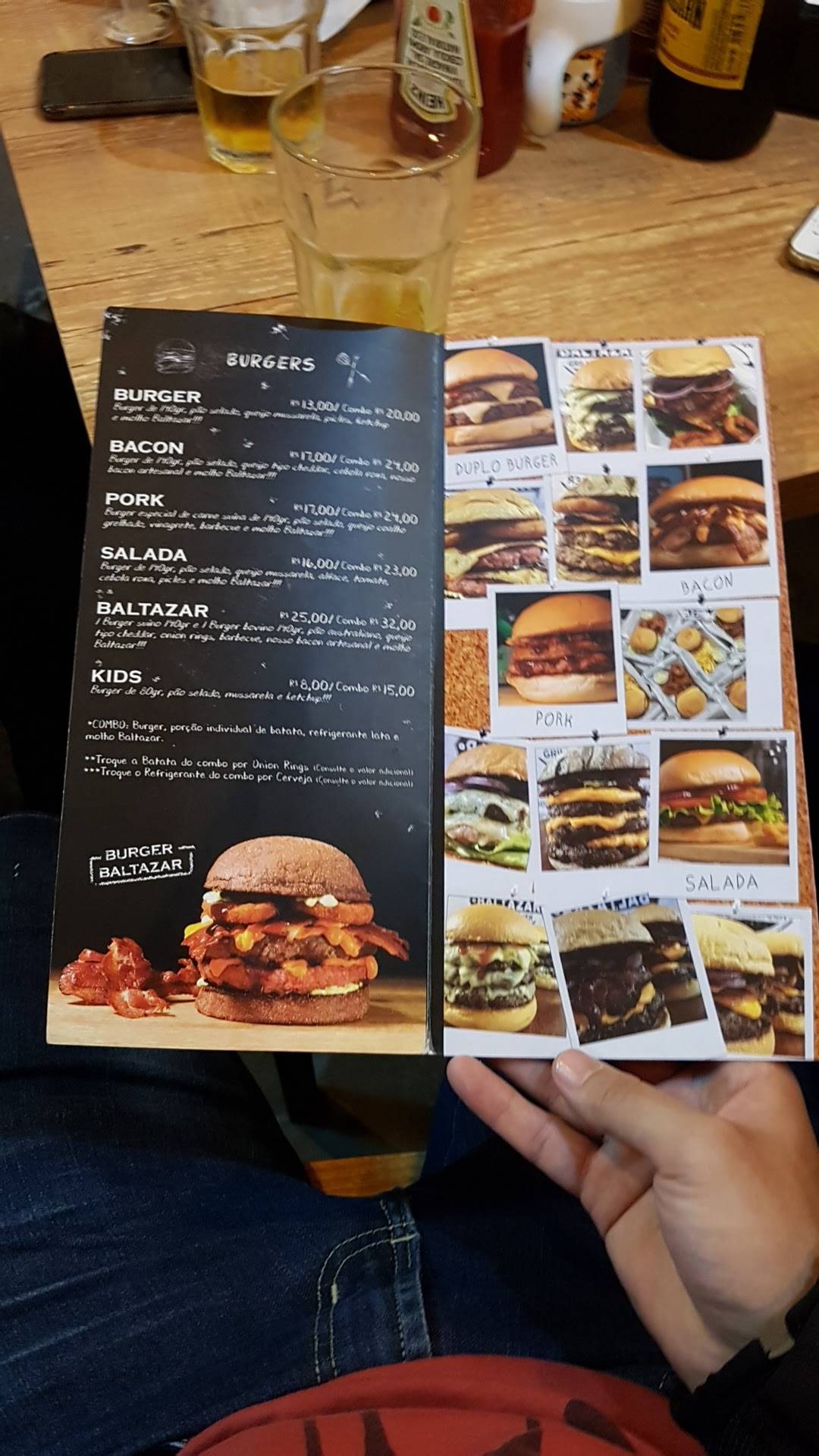 Baltazar Burger - Hamburgueria em Sorocaba cardápio