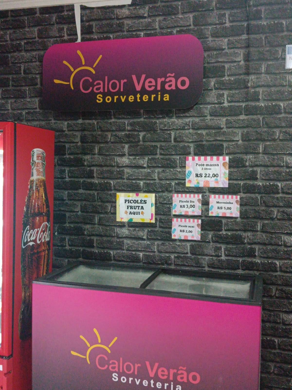 Sorveteria Calor Verão - Matriz cardápio