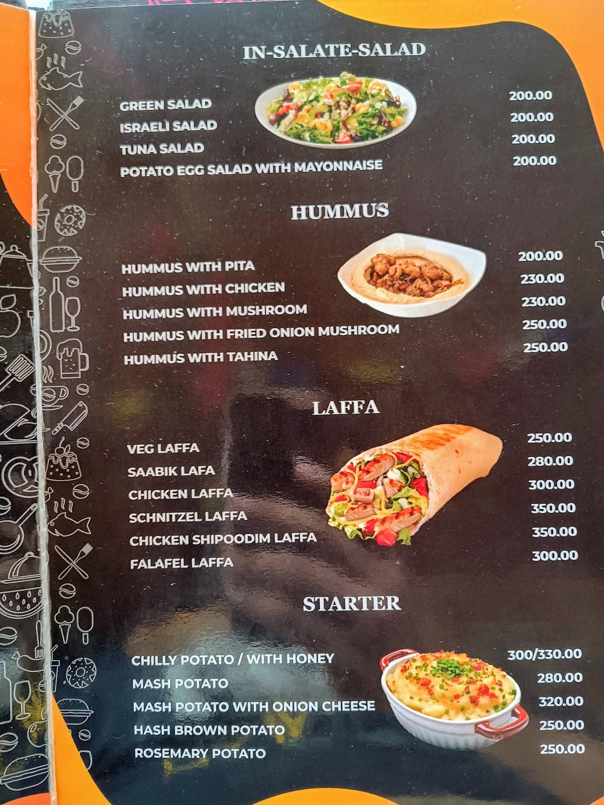 Pink Floyd Cafe Tosh menu