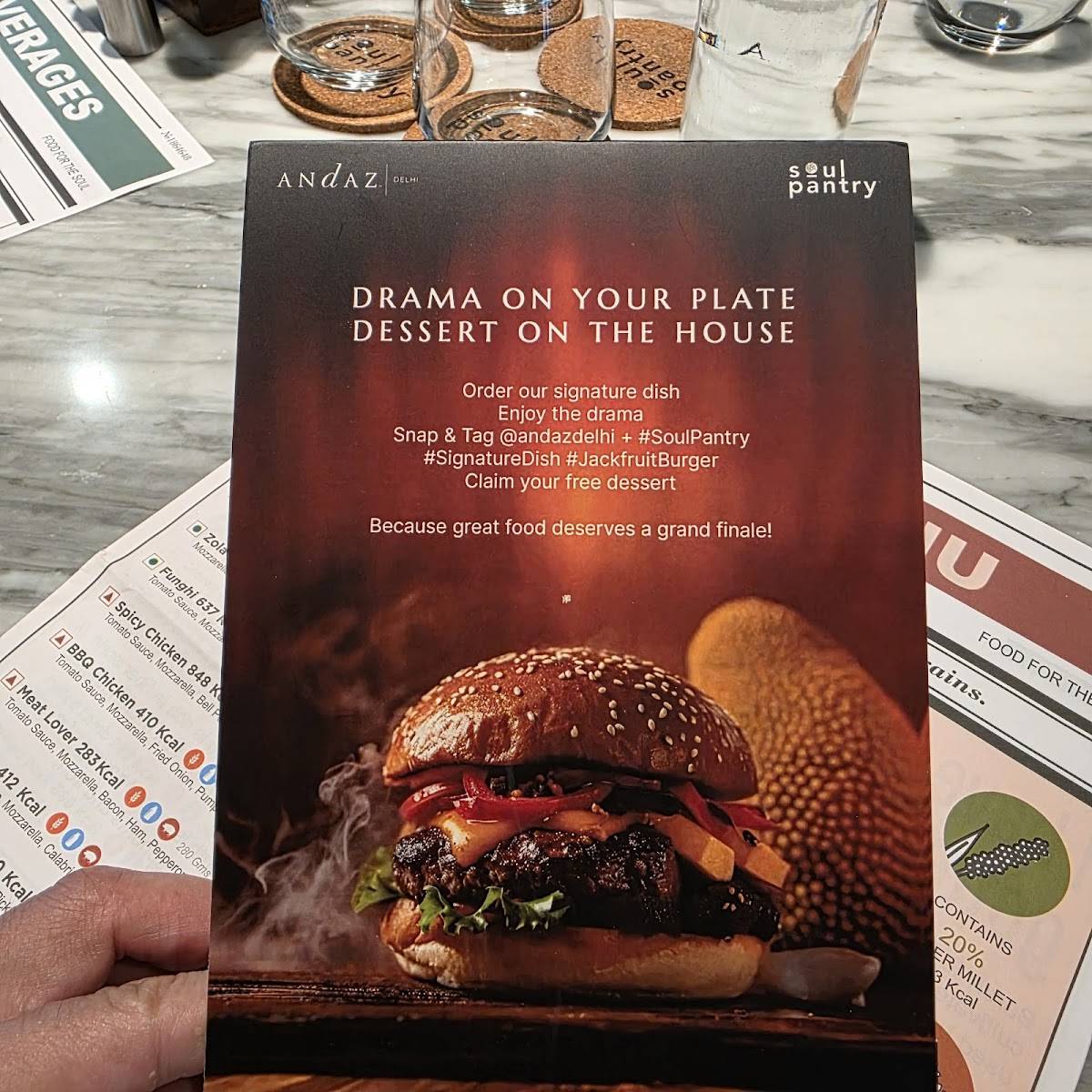 Soul Pantry - Andaz Delhi menu