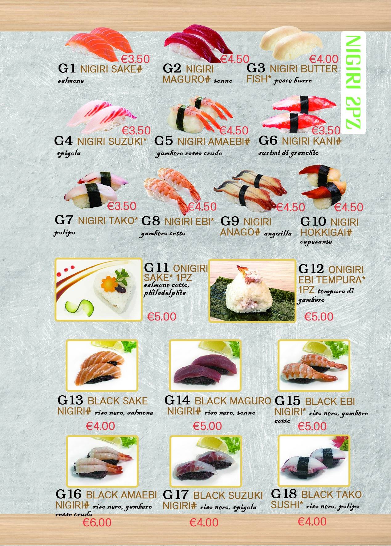 Menu di Ristorante Sushi Soya 