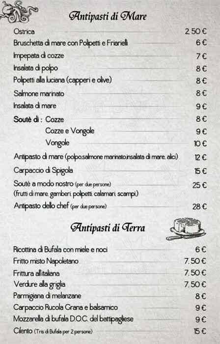 Menu di Spaccanapoli 