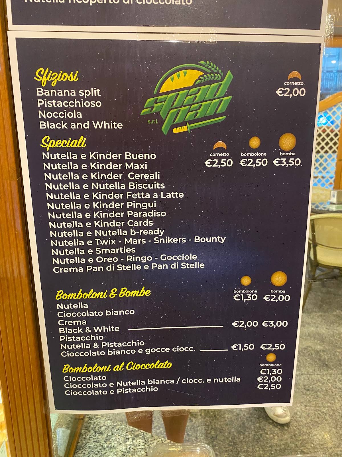 Menu di Spadpan 