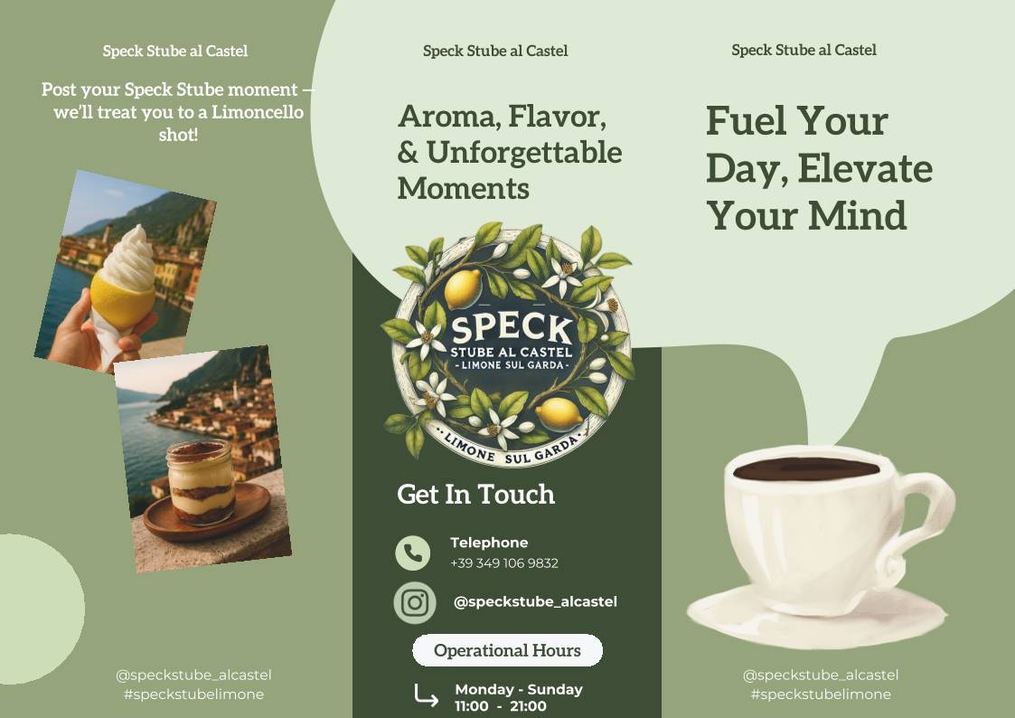 Menu di Speck Stube al Castèl Limone Ristorante Tipico 