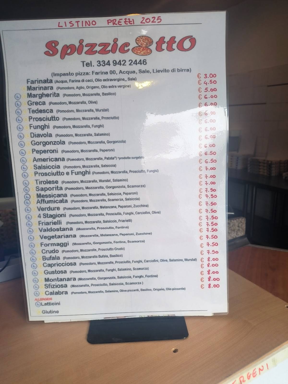 Menu di Spizzicotto 