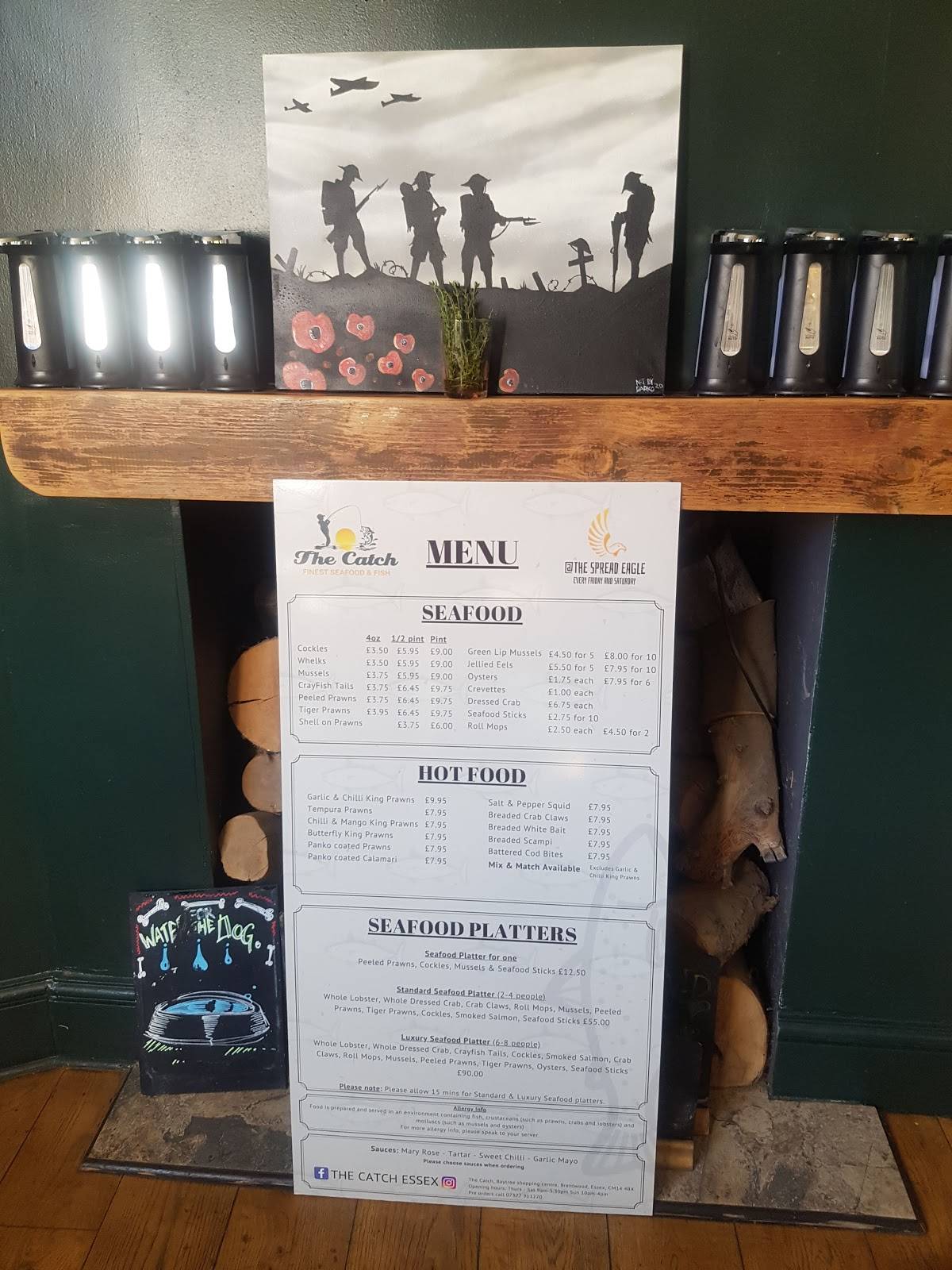 Menu at Spread Eagle pub & bar, Brentwood