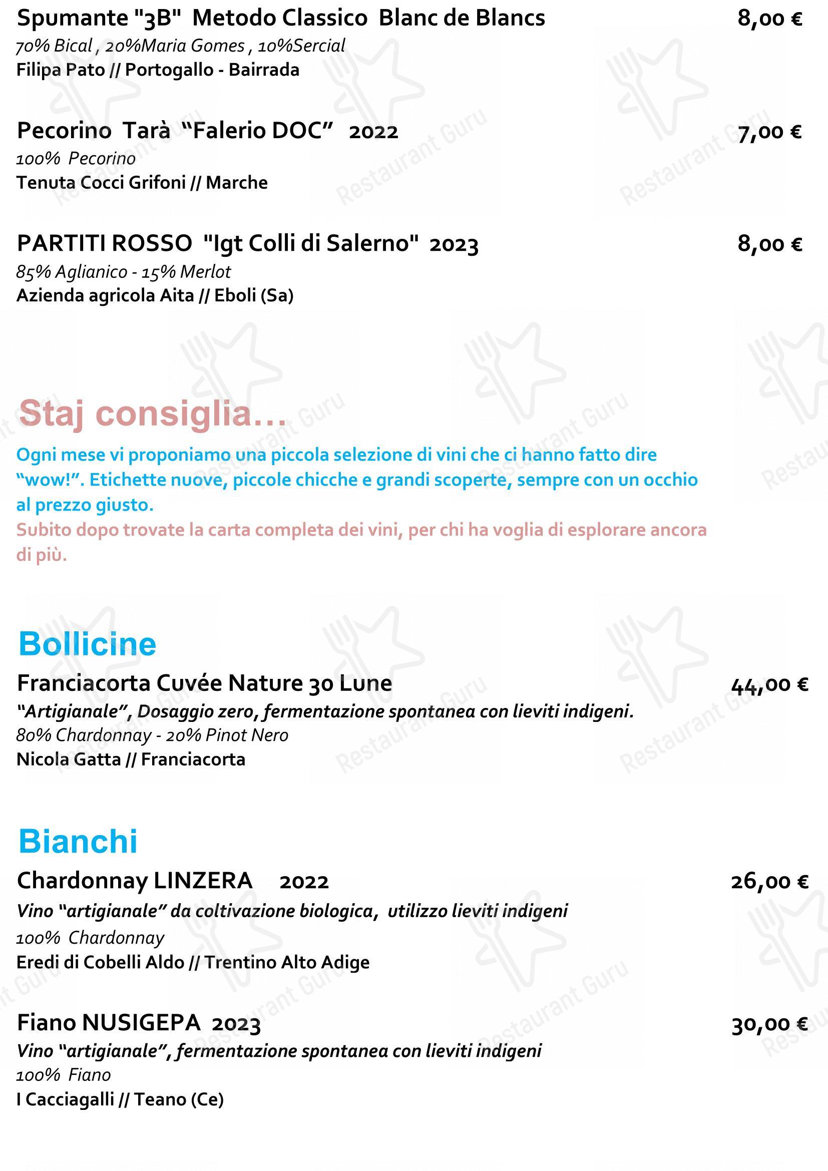 Lunch Menu per Staj Noodle Bar Chiaia ristorante