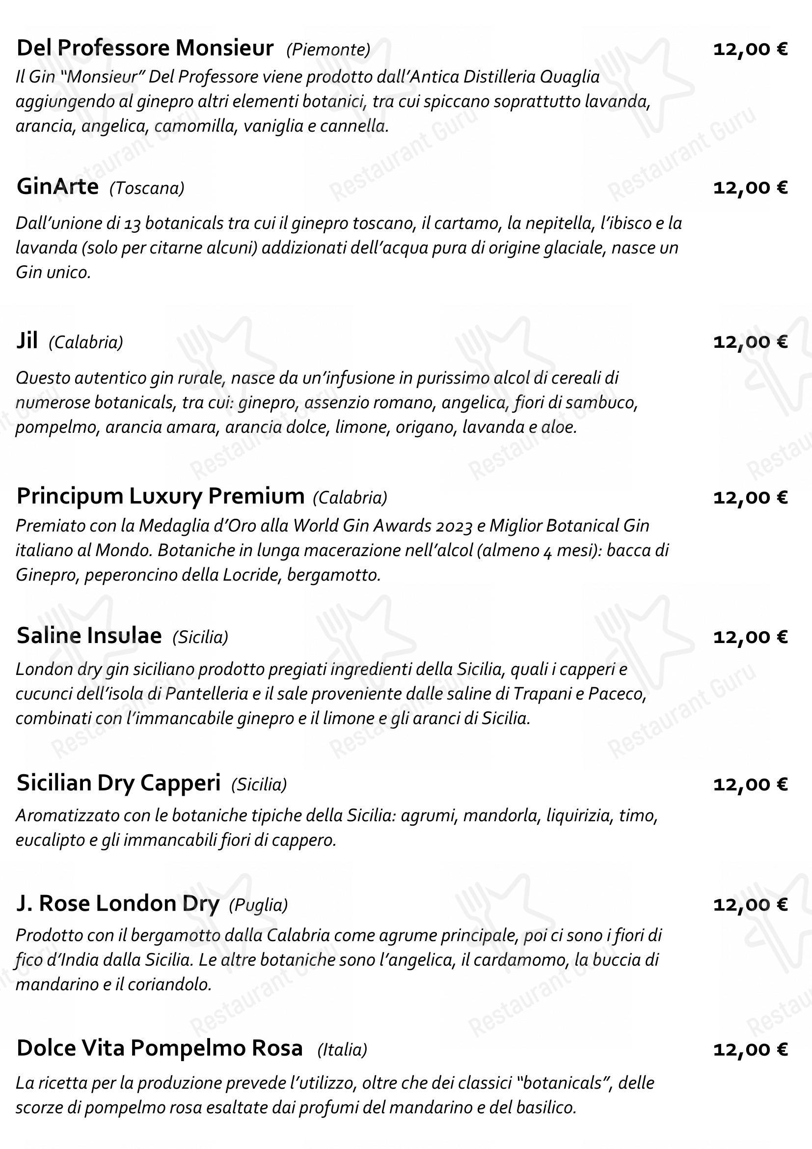 Wine Menu per Staj Noodle Bar Chiaia ristorante
