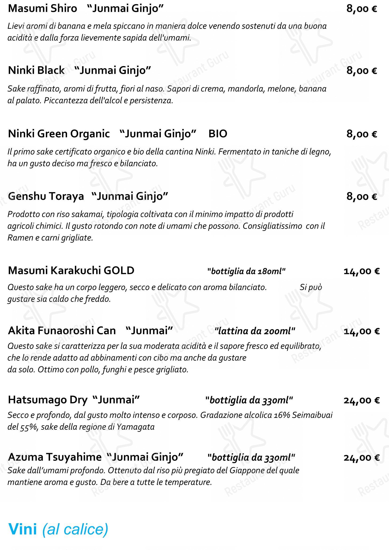 Lunch Menu per Staj Noodle Bar Chiaia in Napoli