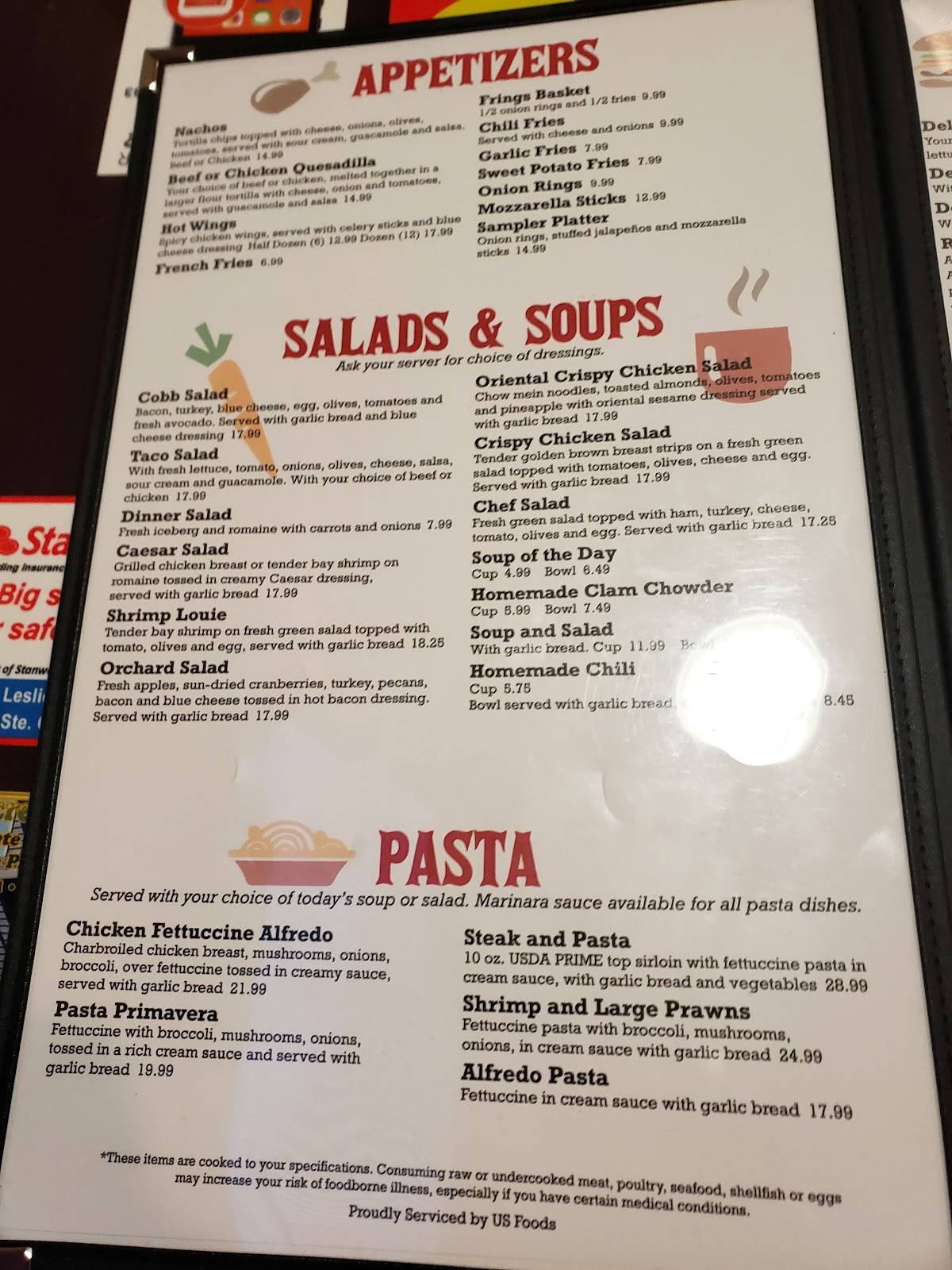 Menu at Farmers Cafe, Stanwood, 72nd Ave NW A