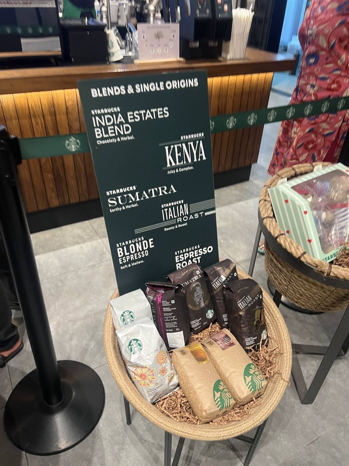 Starbucks menu