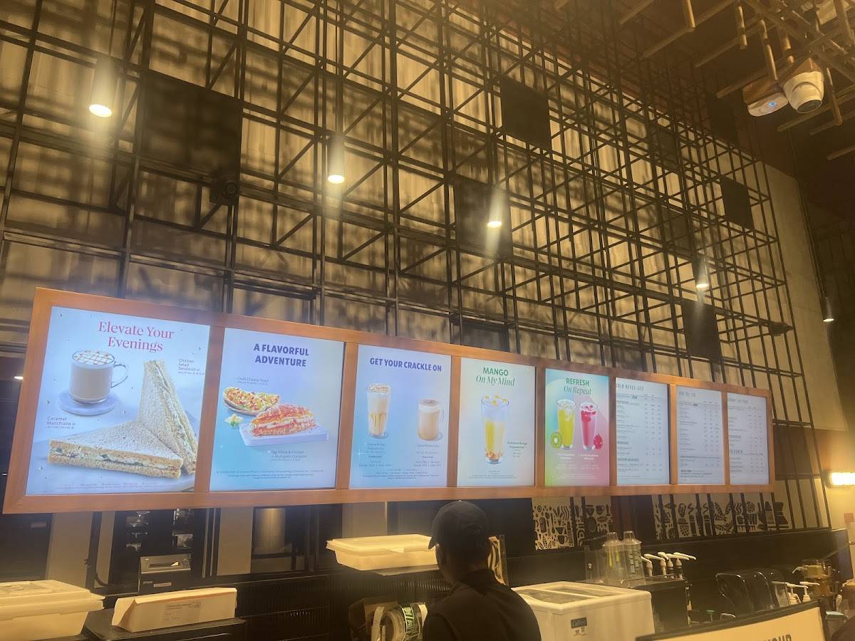 Starbucks menu