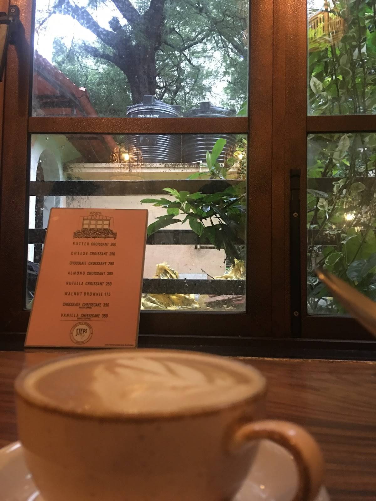 Steps Café menu
