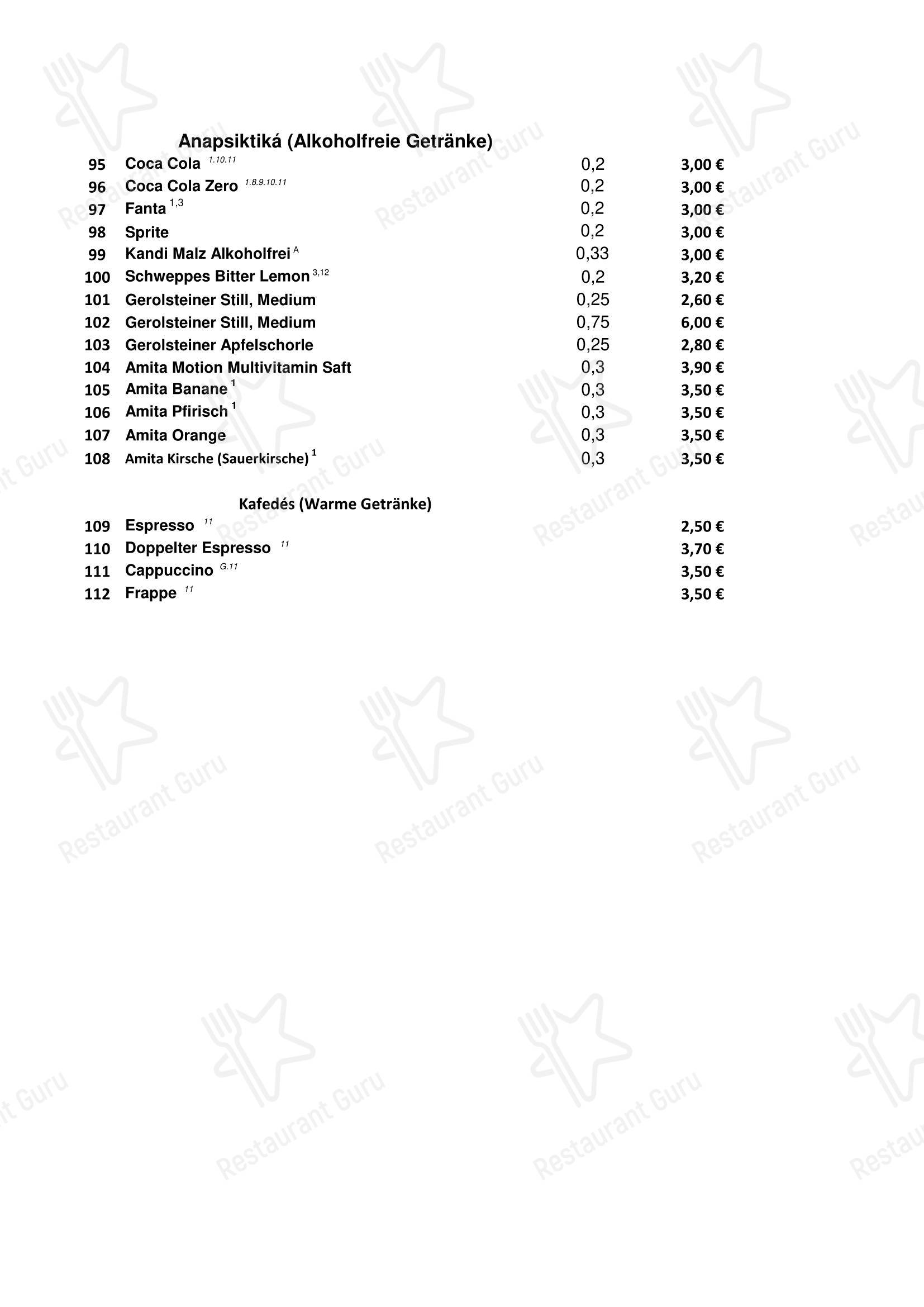 Stiftskeller dans Fröndenberg - Menu