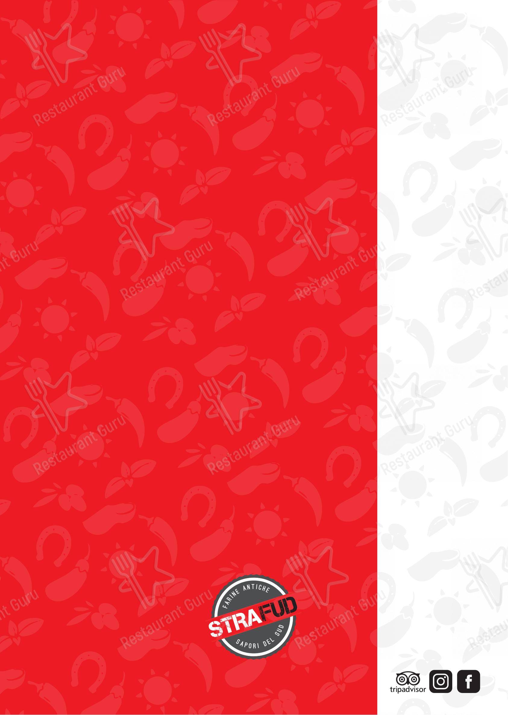 Strafud in Collegno - Основное меню