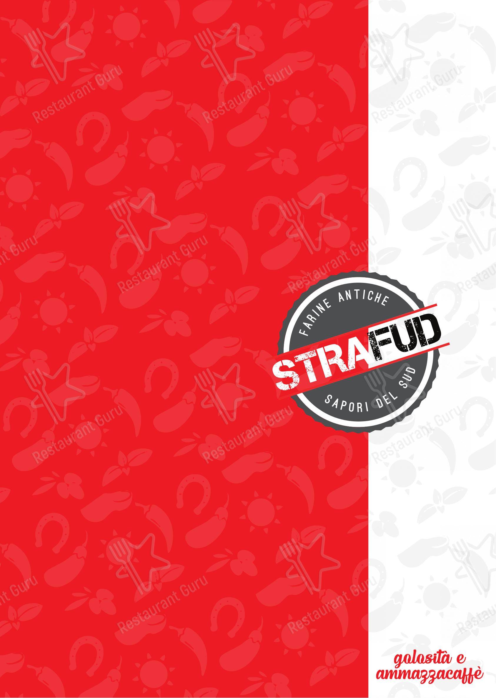 Основное меню per Strafud ristorante