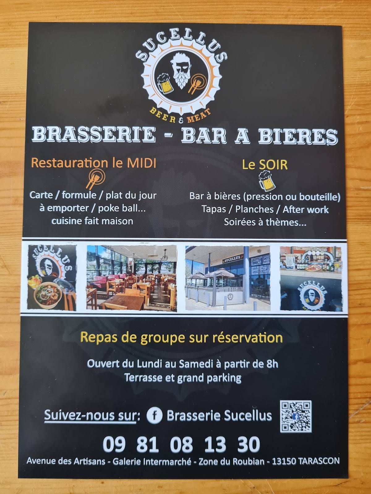 Menu de Brasserie Sucellus