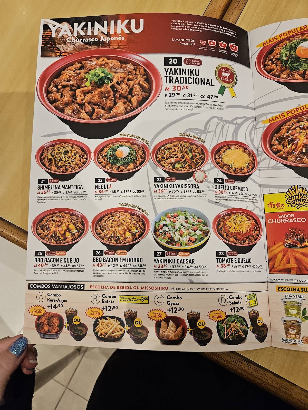 Sukiya Butantã cardápio