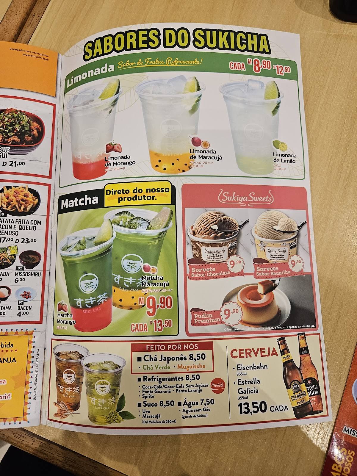 Sukiya Butantã cardápio