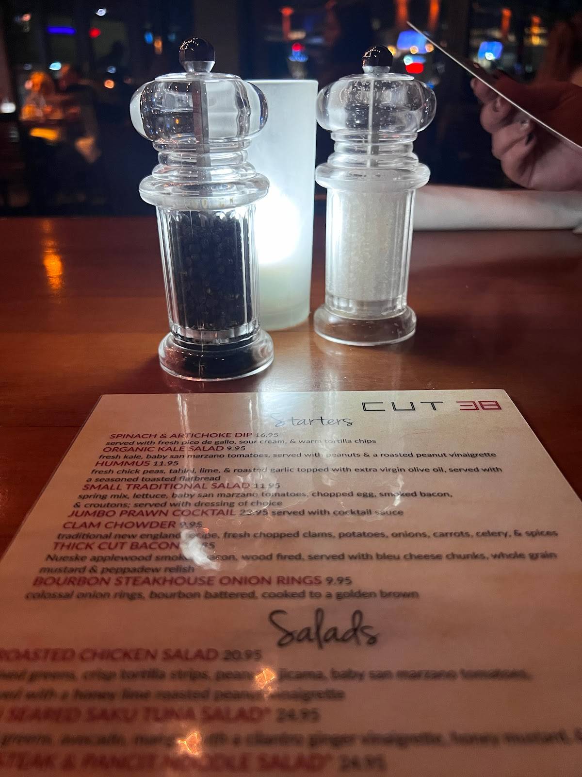 Menu at Cut 38 Steakhouse, Sunny Isles Beach