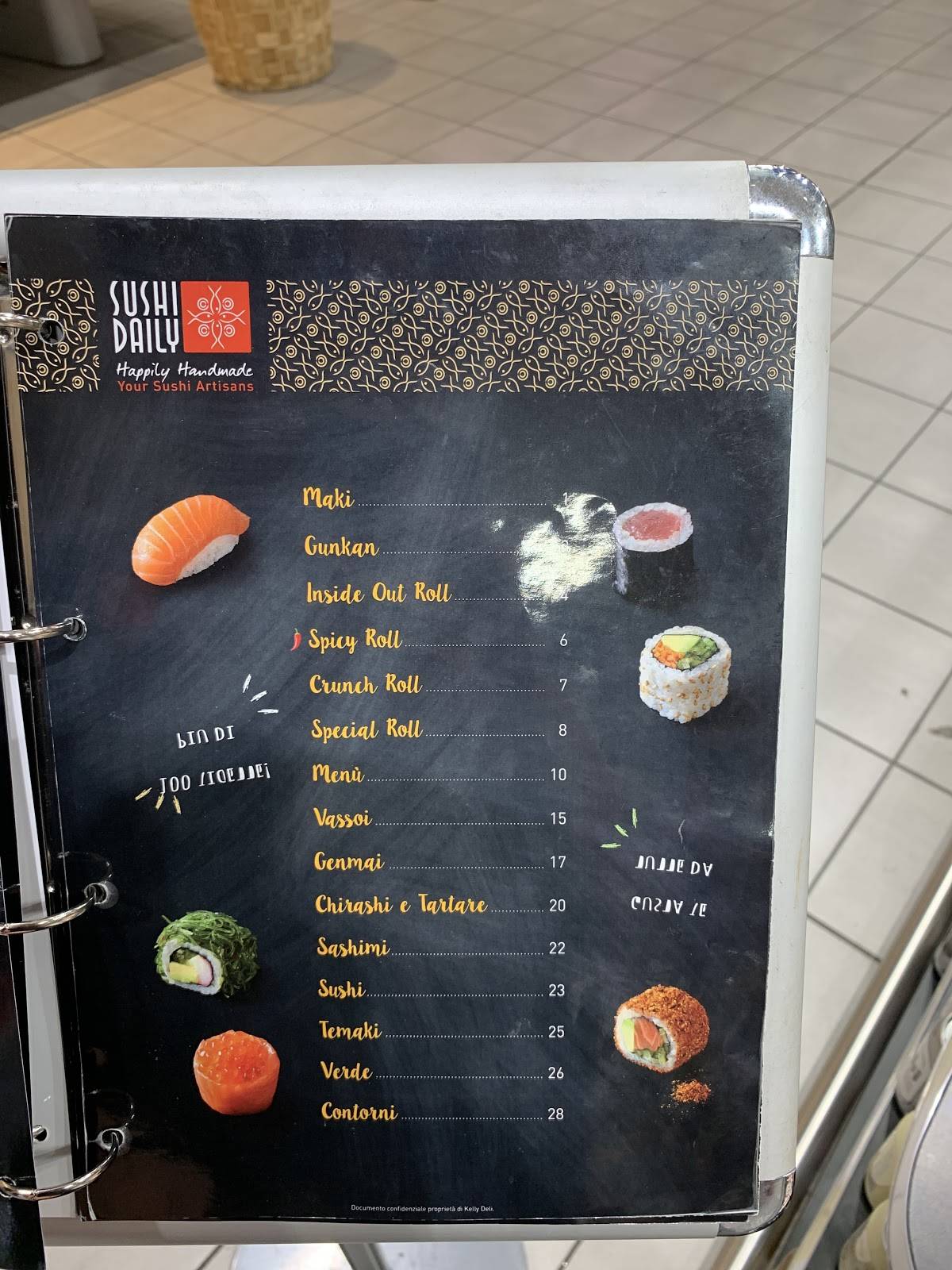 Menu di Sushi Daily 