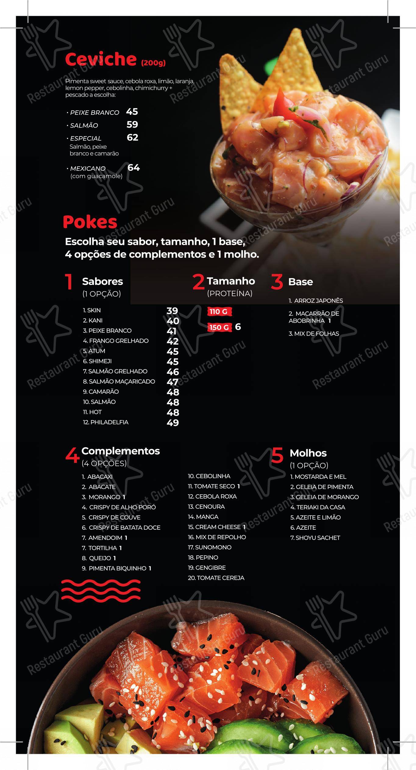 Menu para Sushi Japa Ipatinga restaurante