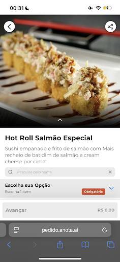 Sushibar Indaiatuba cardápio