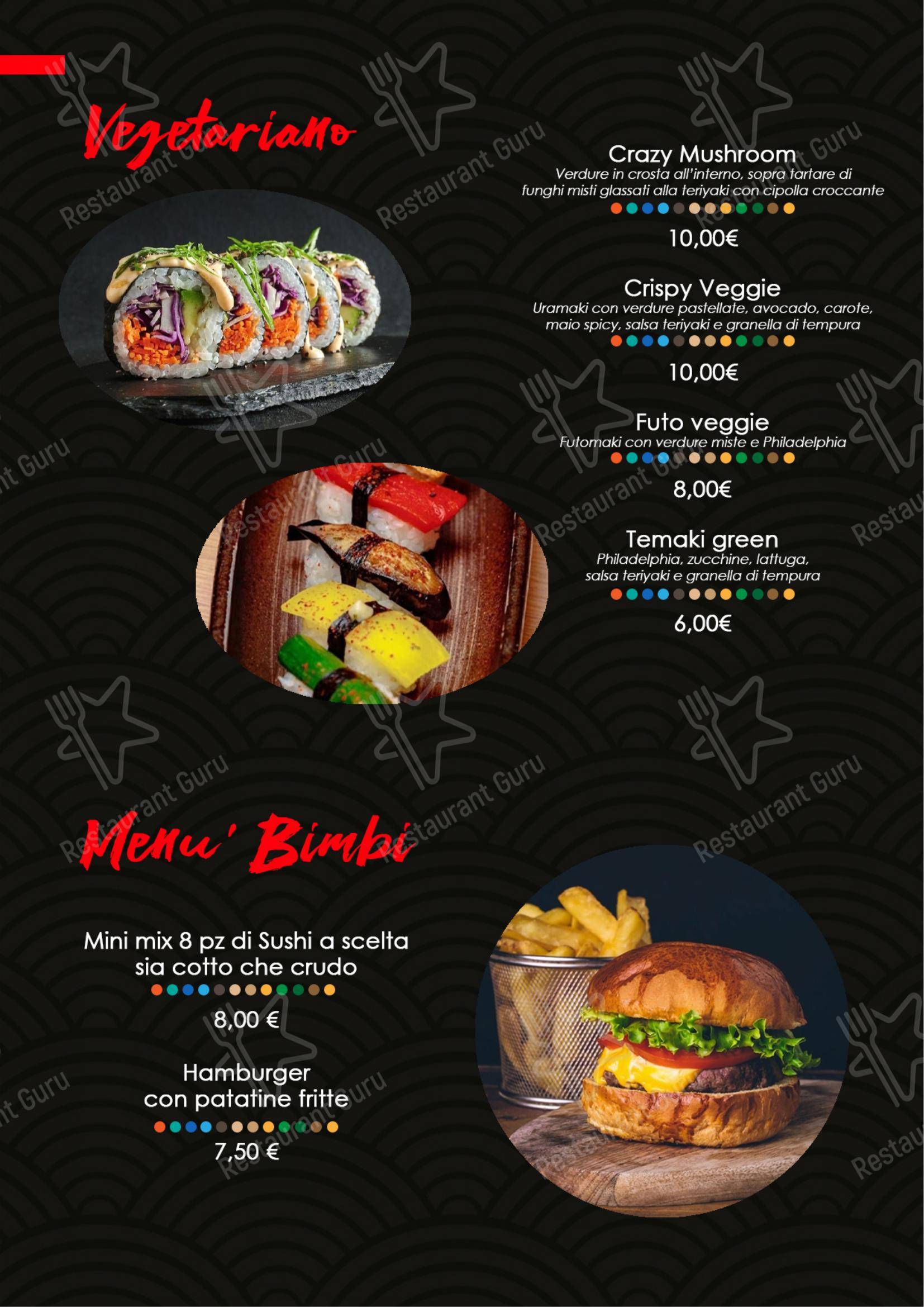 Sushic in Acqualagna - Menu