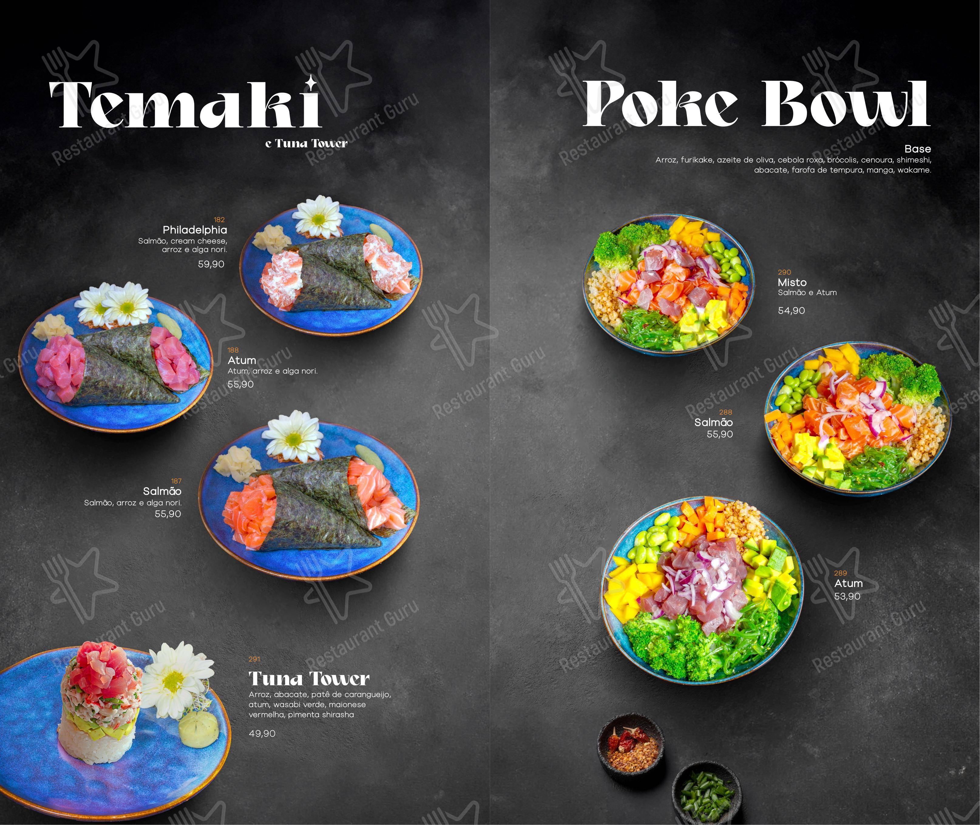 TAJ Foz em Foz do Iguaçu - Menu