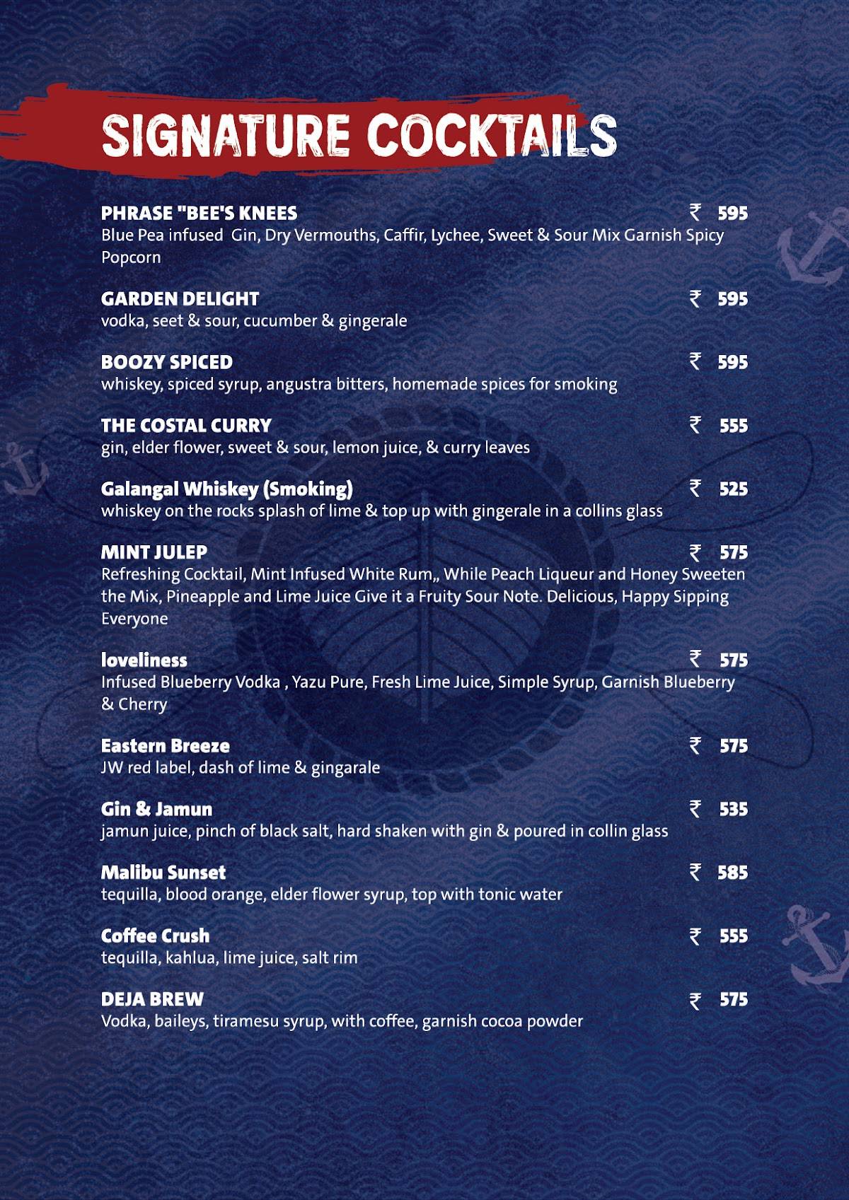 TBC The Boat Club Restaurant and Bar Mira Road menu