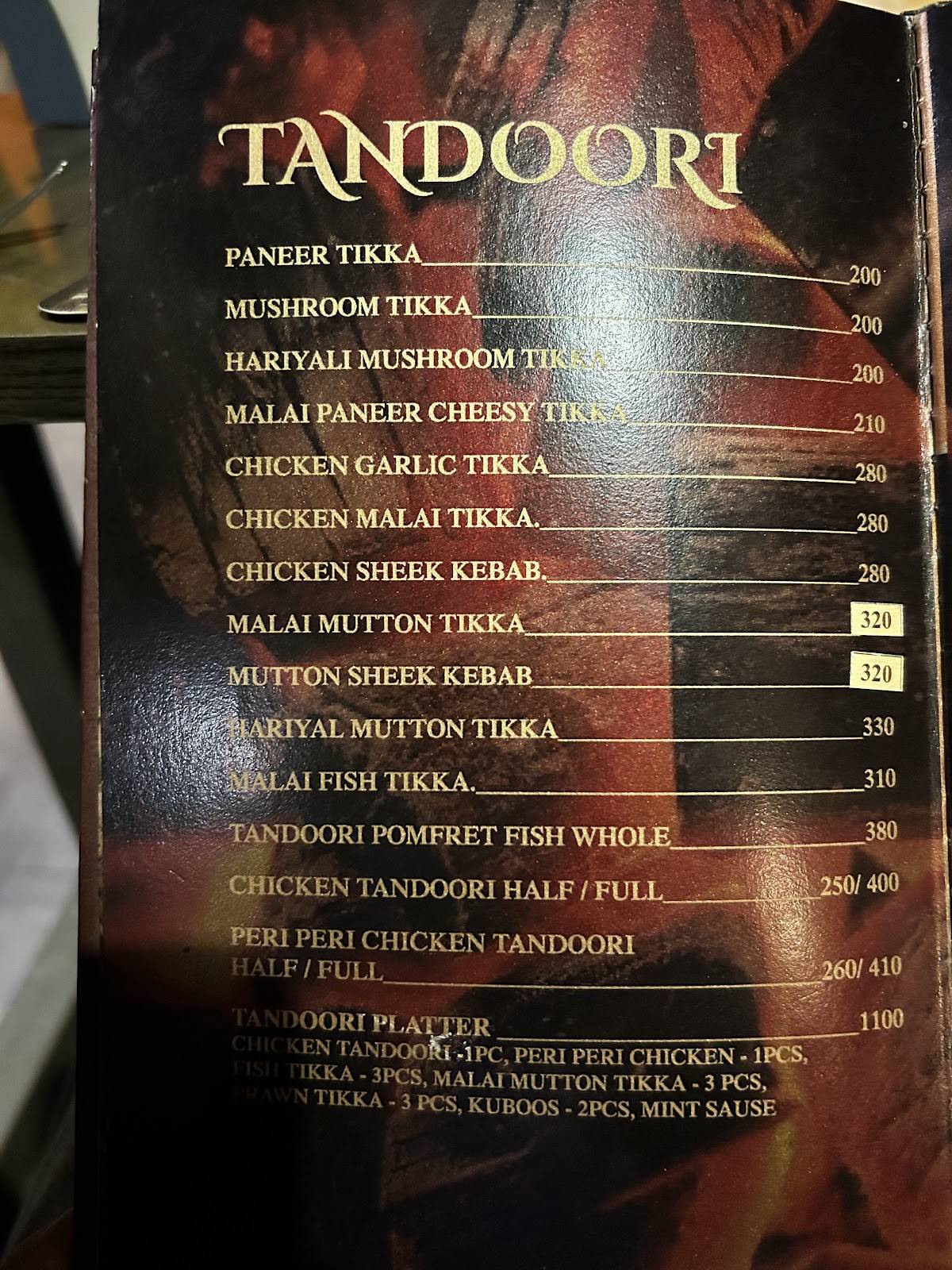 THE FARMER RESTAURANT menu