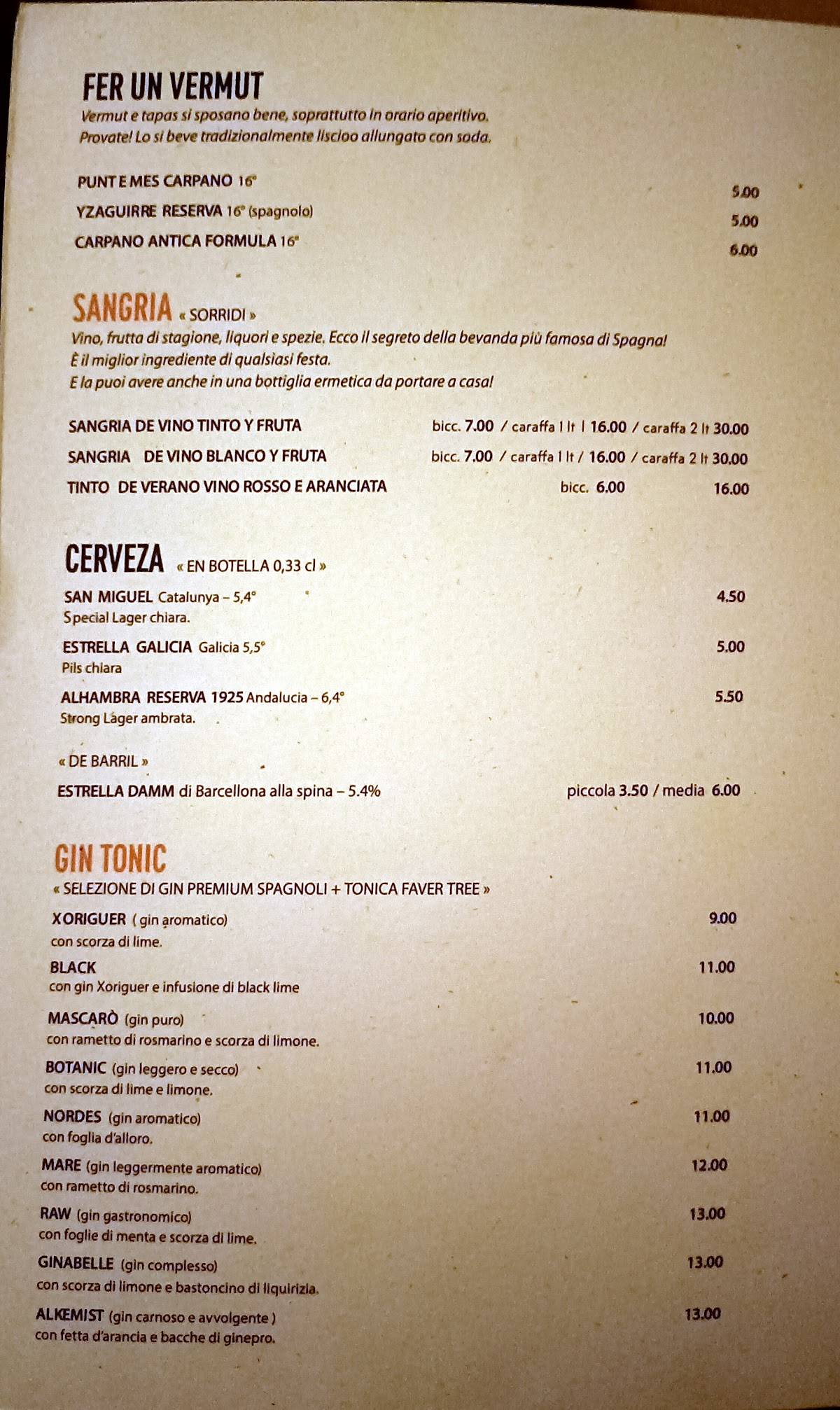 Menu di Tapa 