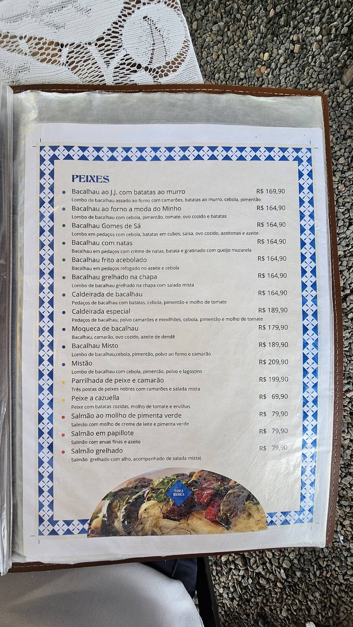 Tasca Ibérica cardápio