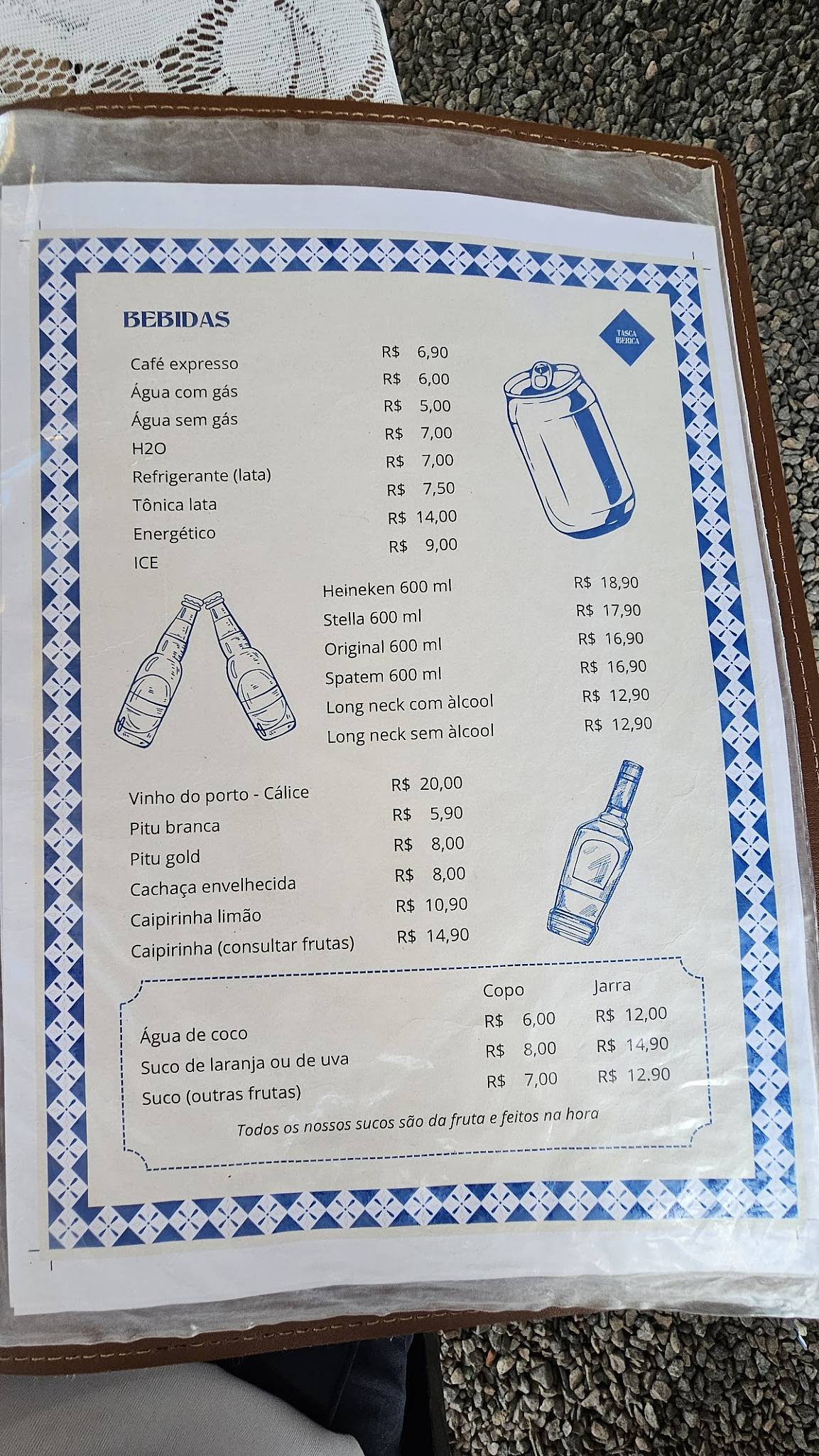 Tasca Ibérica cardápio