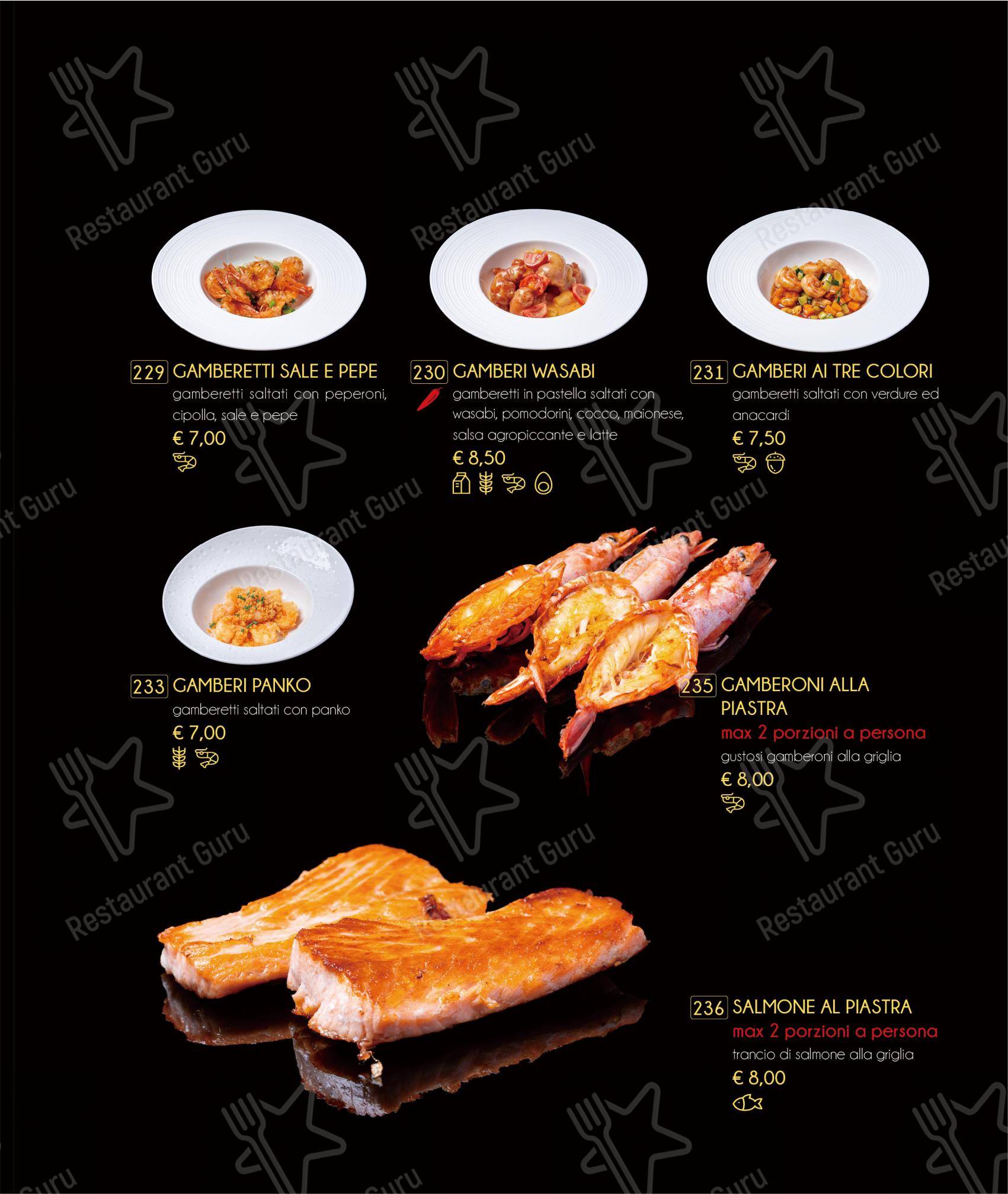 Menu di Tatsumi - Menu