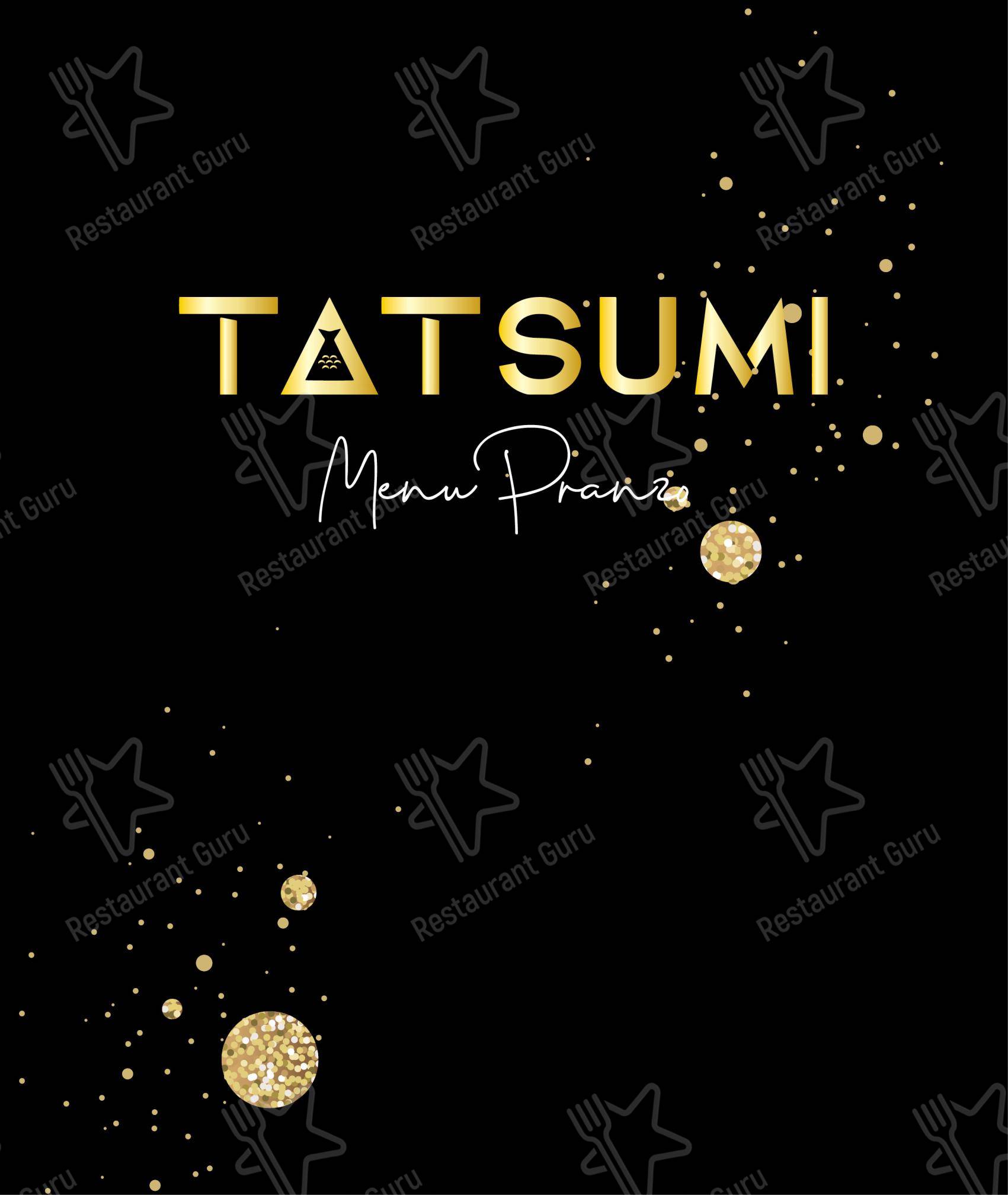 Menu per Tatsumi ristorante