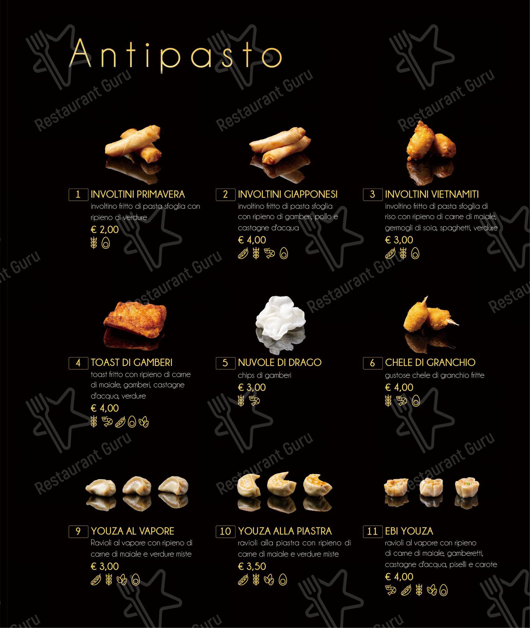 Menu per Tatsumi in Ferrara
