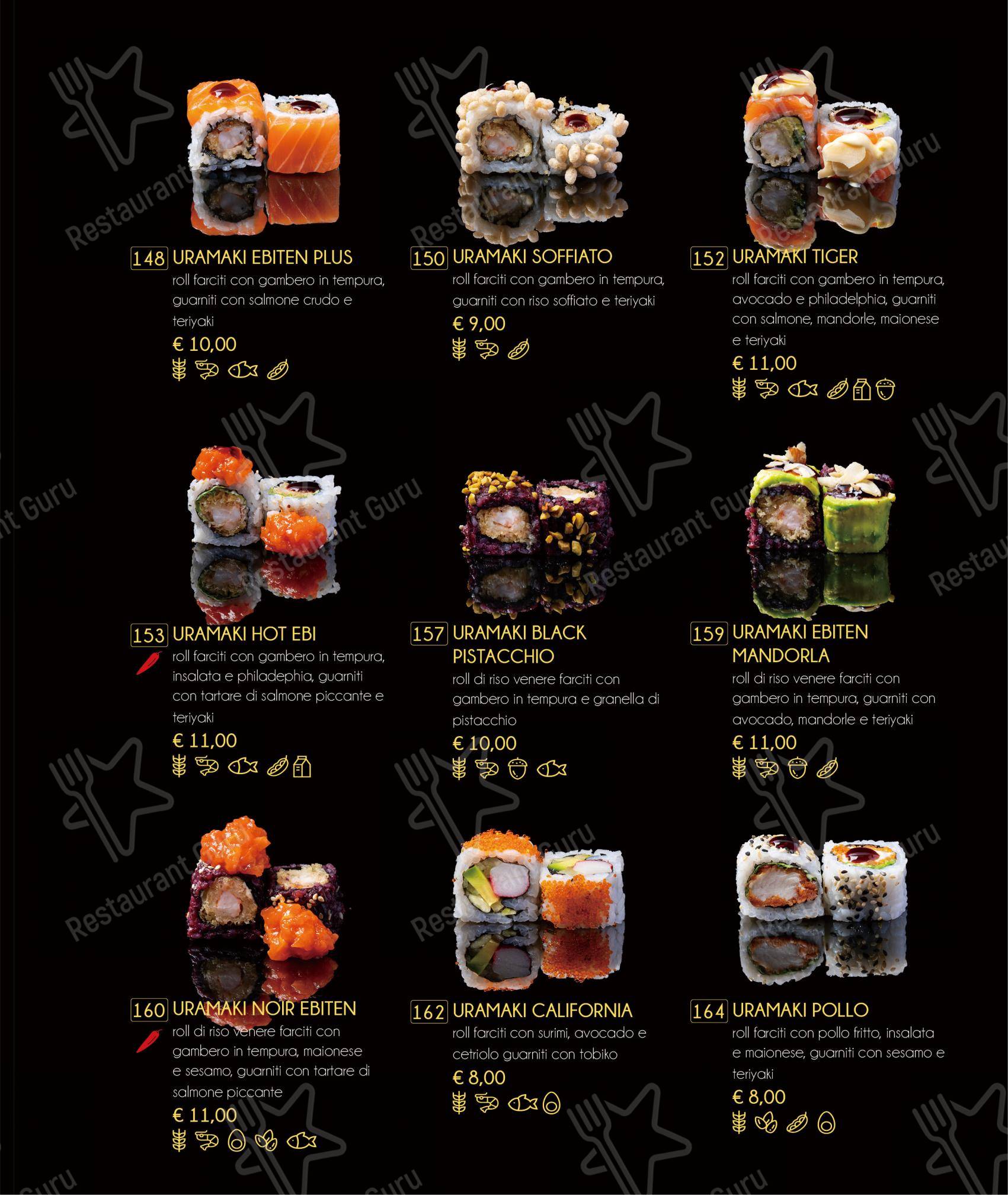Tatsumi in Ferrara - Menu